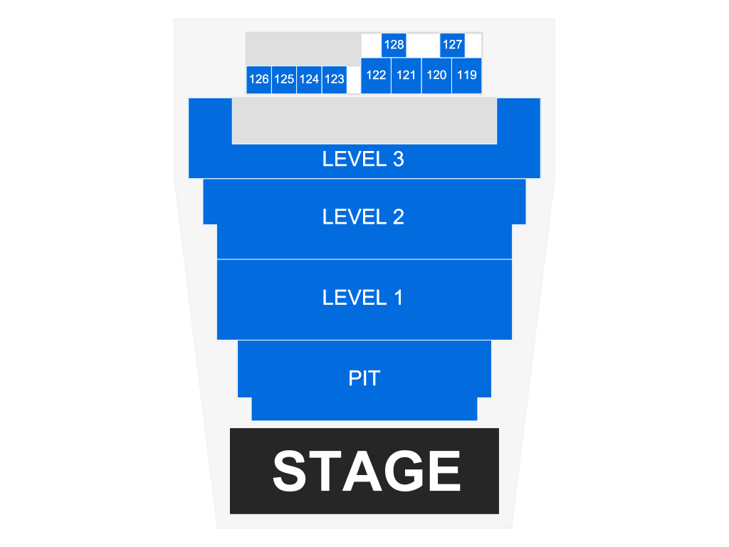Venue seating chart for Darci Lynne for reference only