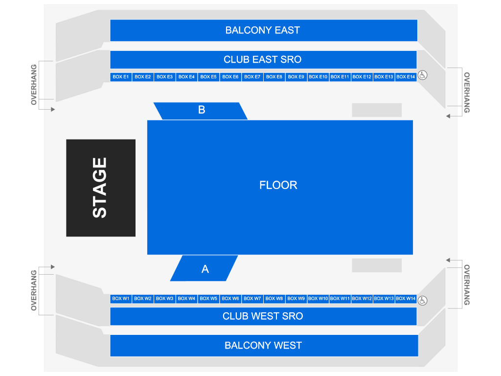 Venue seating chart for Cole Swindell for reference only