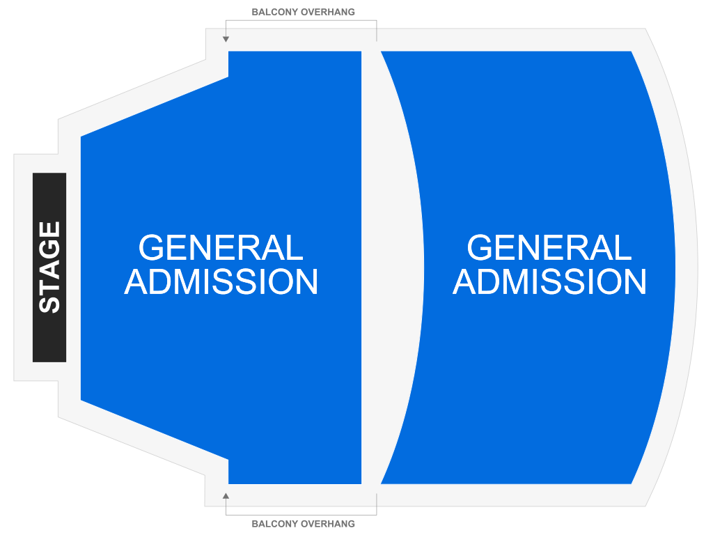 Venue seating chart for Kansas Music Hall of Fame for reference only