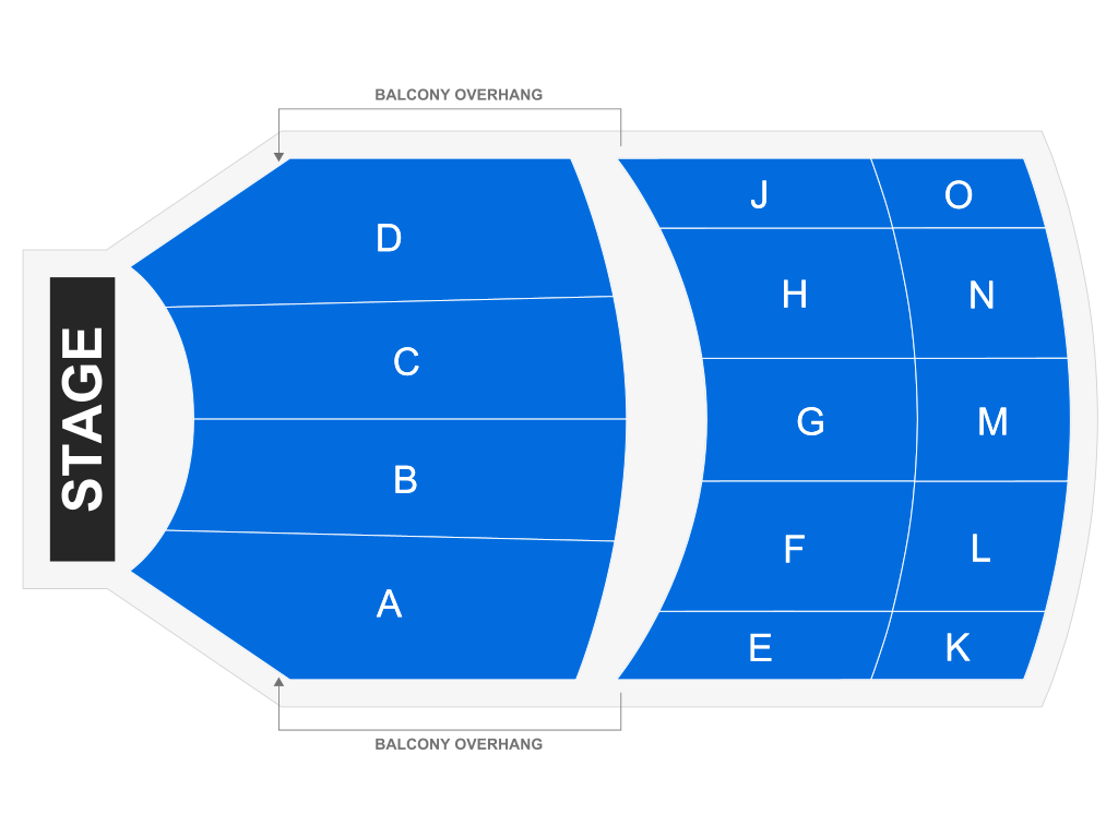 Venue seating chart for Donnell Rawlings for reference only