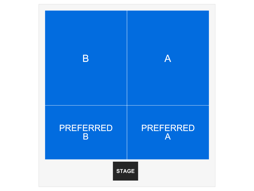 Venue seating chart for International Boxing for reference only