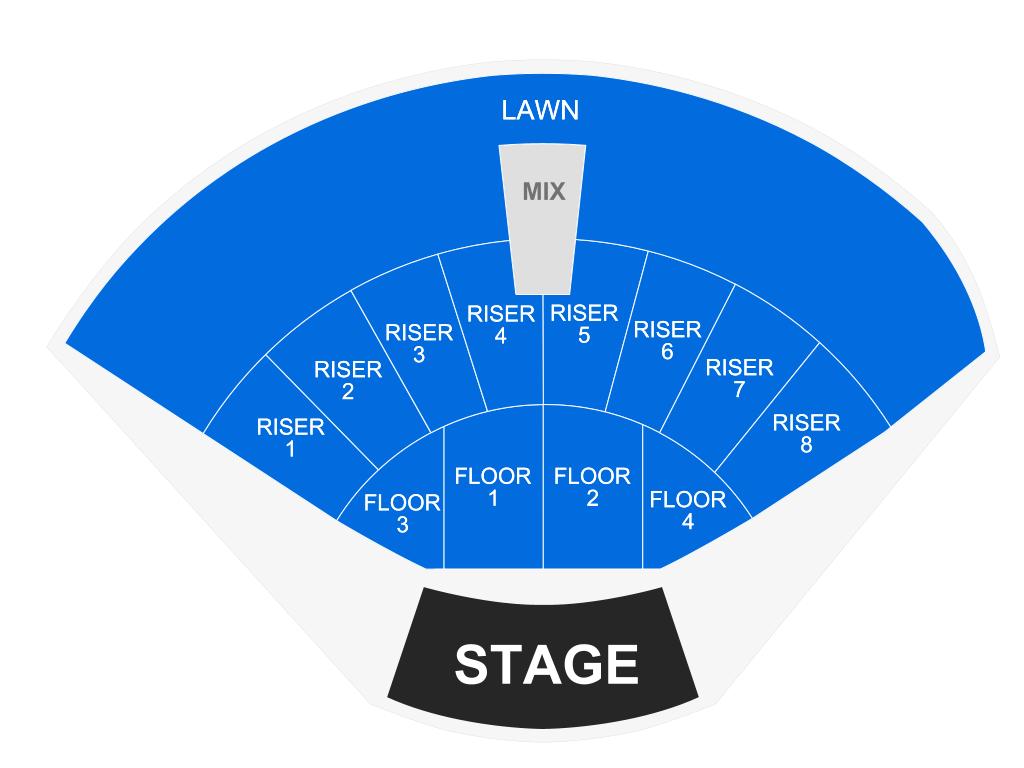 Venue seating chart for Brit Floyd for reference only