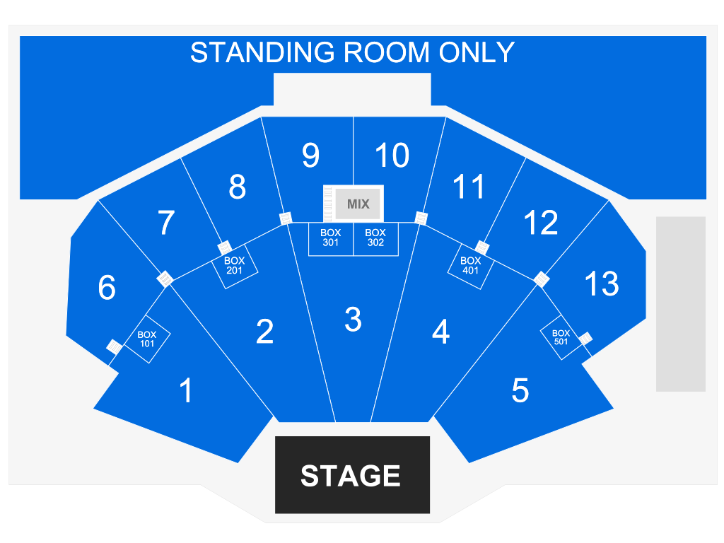 Venue seating chart for Panter Belico for reference only