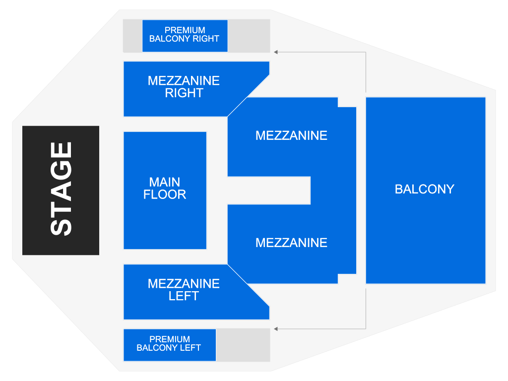 Venue seating chart for Jeff Tweedy for reference only