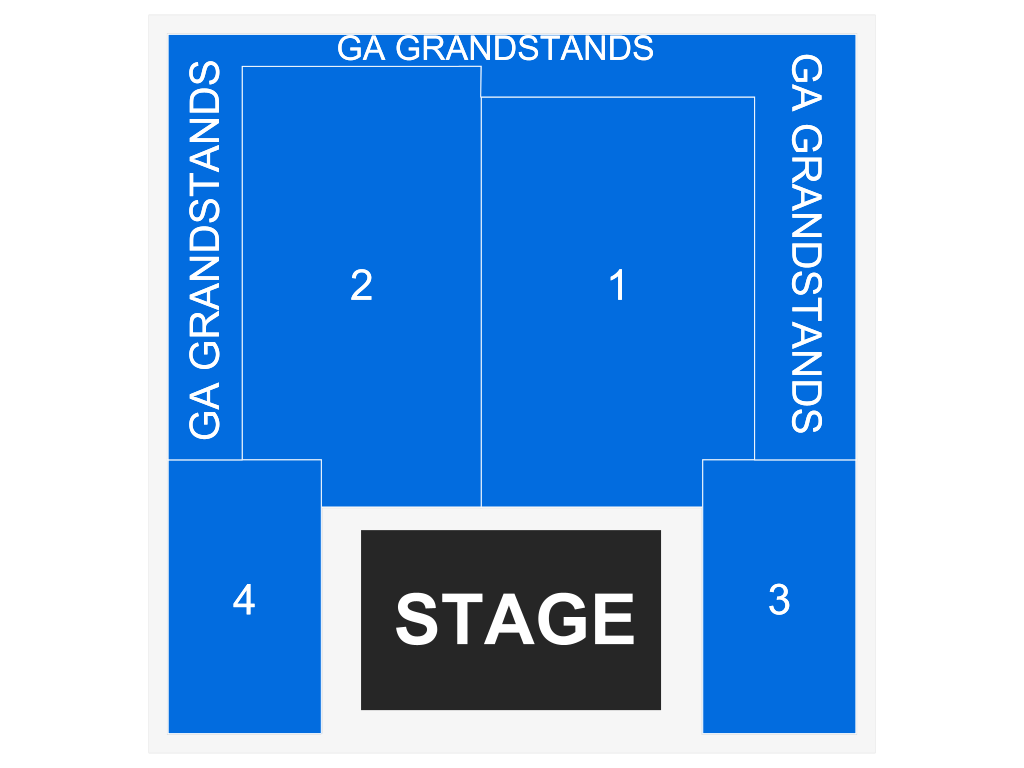 Venue seating chart for Zarna Garg for reference only