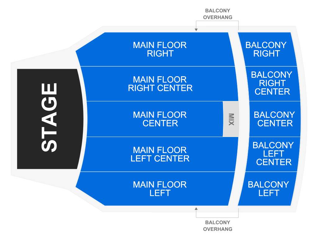 Venue seating chart for ONEW for reference only