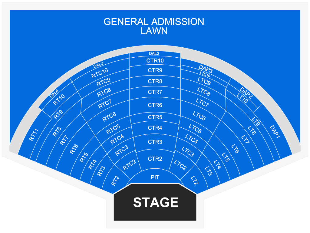 Venue seating chart for mgk for reference only