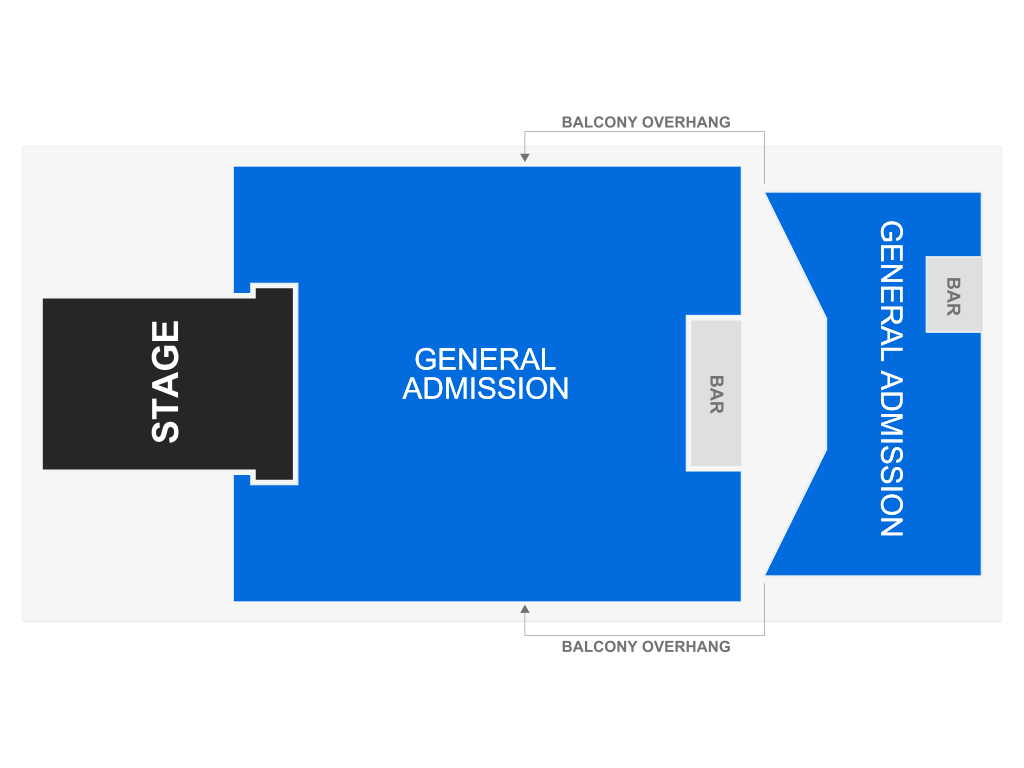 Venue seating chart for Jay Electronica for reference only