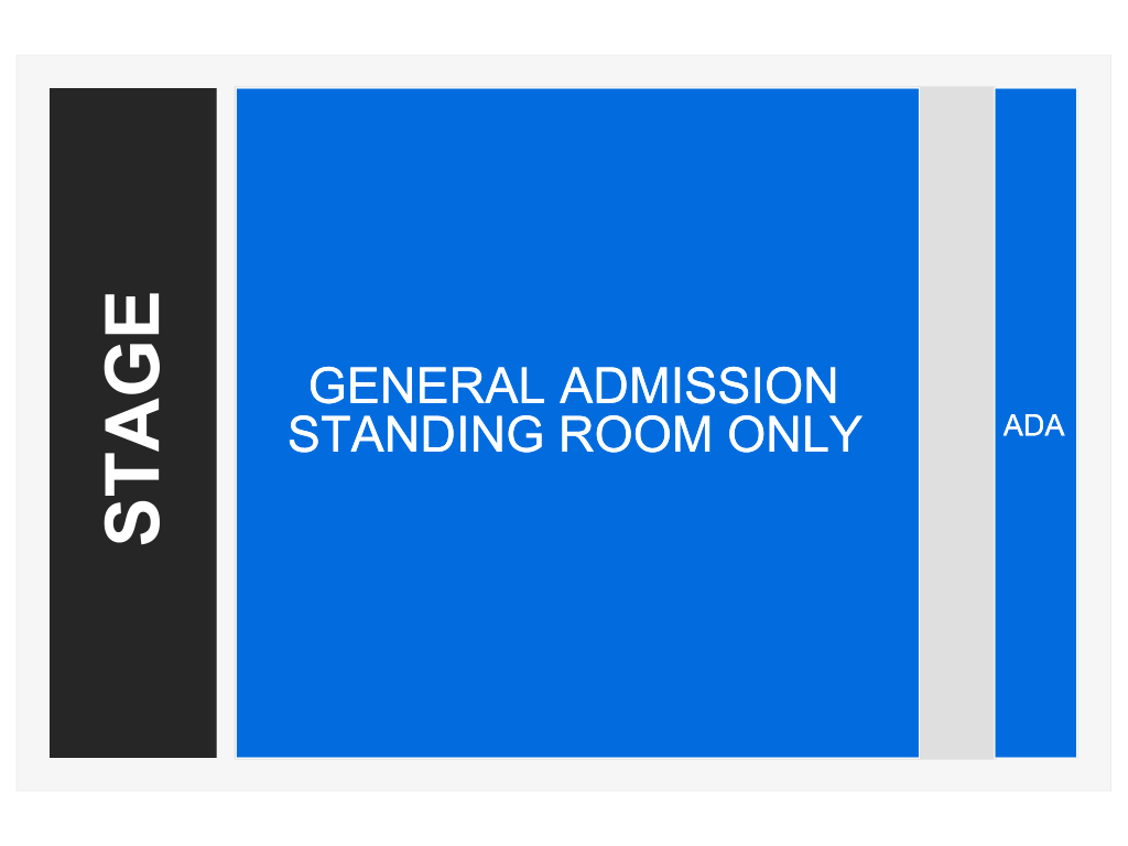 Venue seating chart for Dean Lewis for reference only