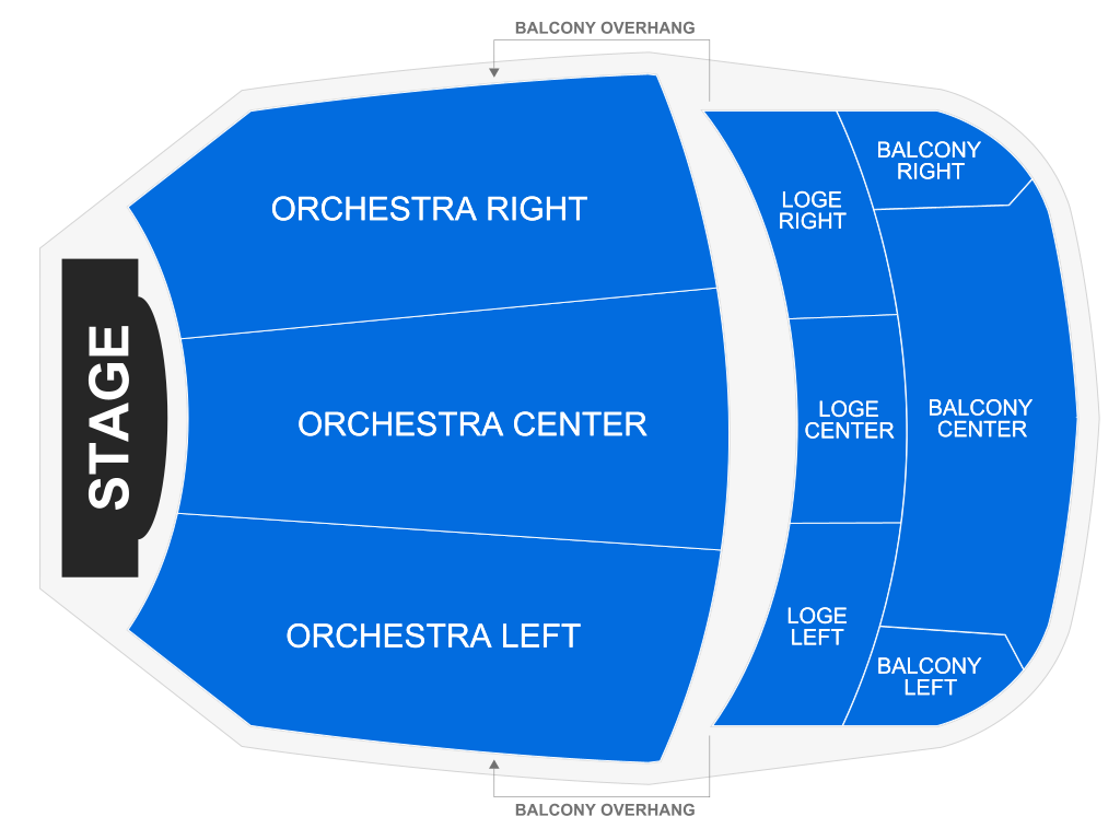 Venue seating chart for Phil Hanley for reference only