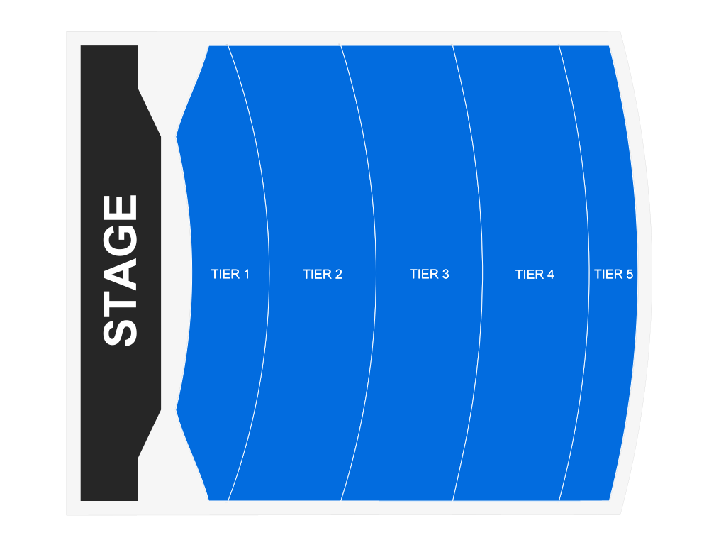 Venue seating chart for William Shatner for reference only