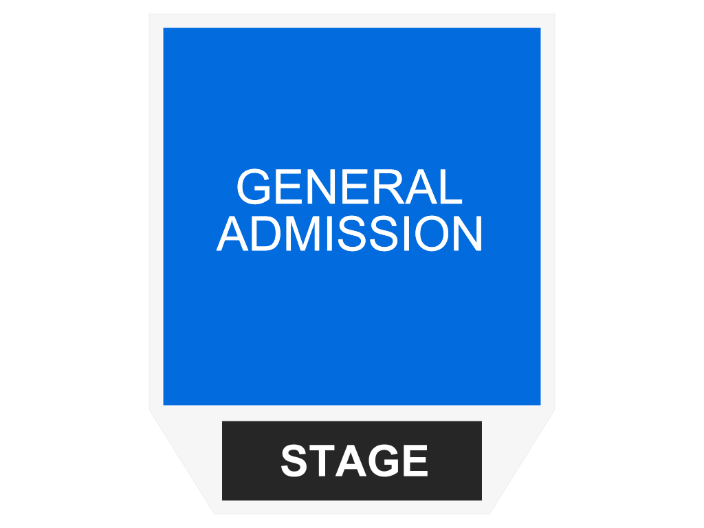 Venue seating chart for Public Service Broadcasting for reference only