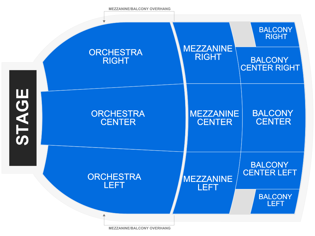 Venue seating chart for Paul Chowdhry for reference only