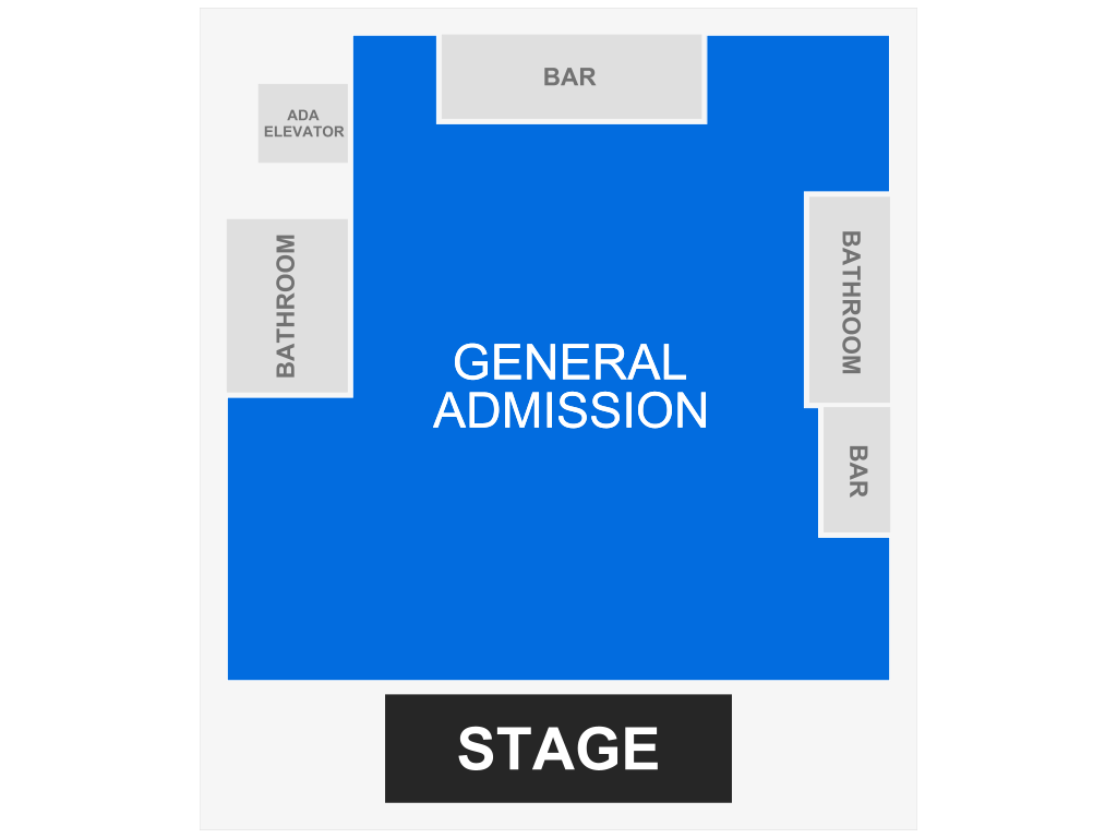 Venue seating chart for Rexx Life Raj for reference only