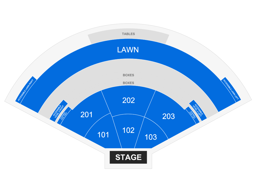 Venue seating chart for Cheap Trick for reference only