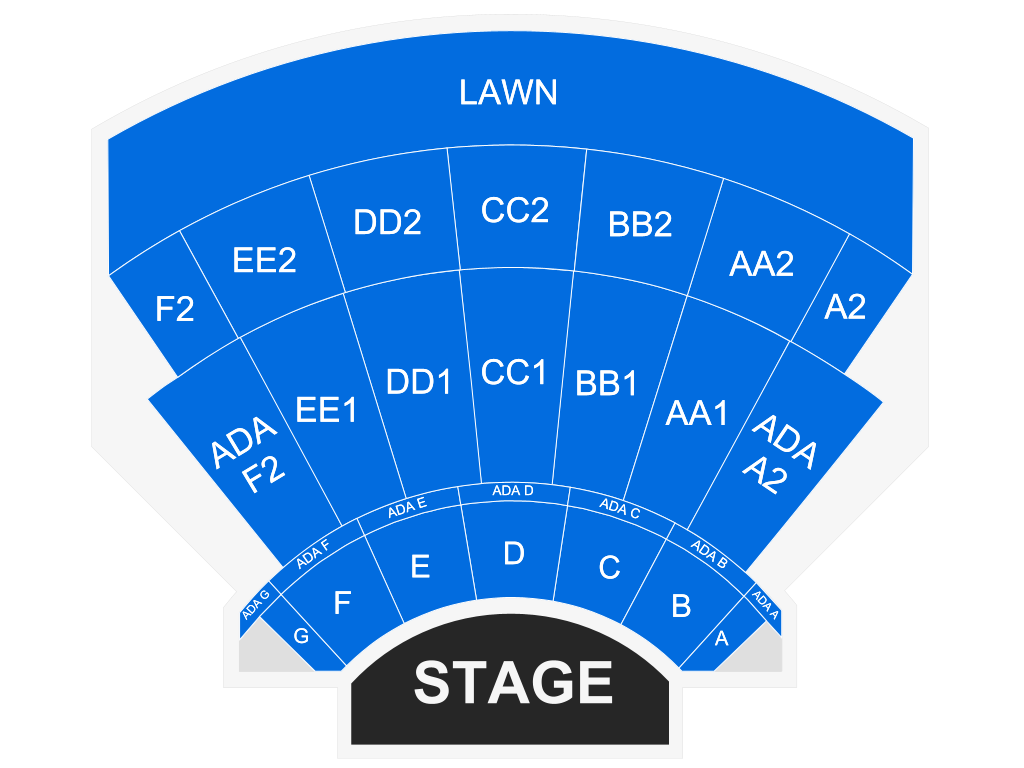 Venue seating chart for Big Time Rush for reference only