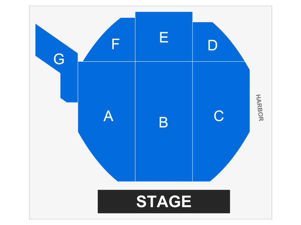 Venue seating chart for Cheap Trick for reference only