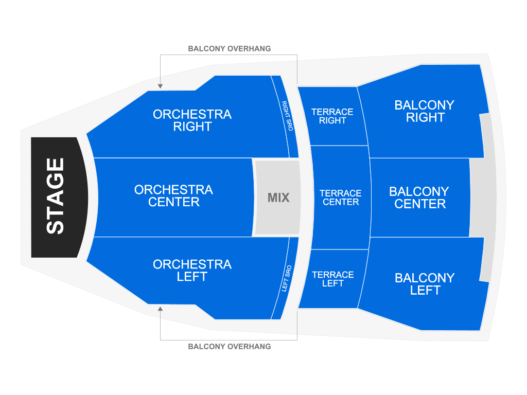 Venue seating chart for The Music Of The Lord Of The Rings and The Hobbit for reference only