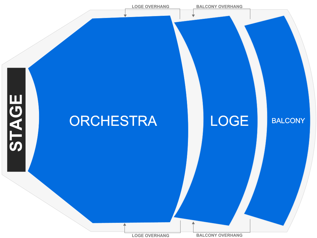 Venue seating chart for CoComelon for reference only