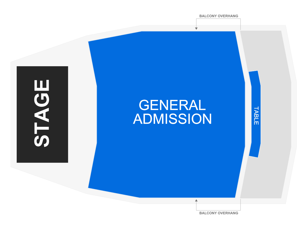 Venue seating chart for Little Big for reference only