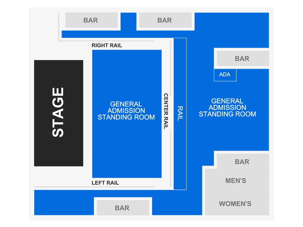 Venue seating chart for Fally Ipupa for reference only