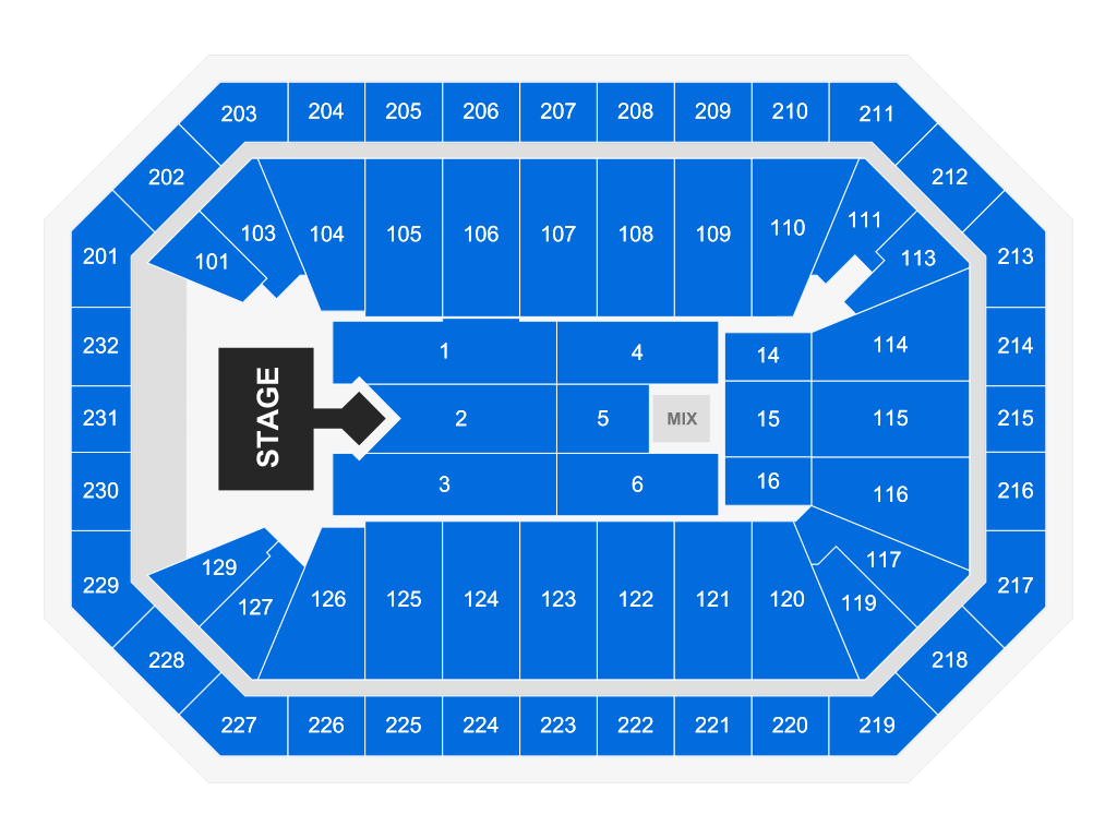 Venue seating chart for Brandy for reference only