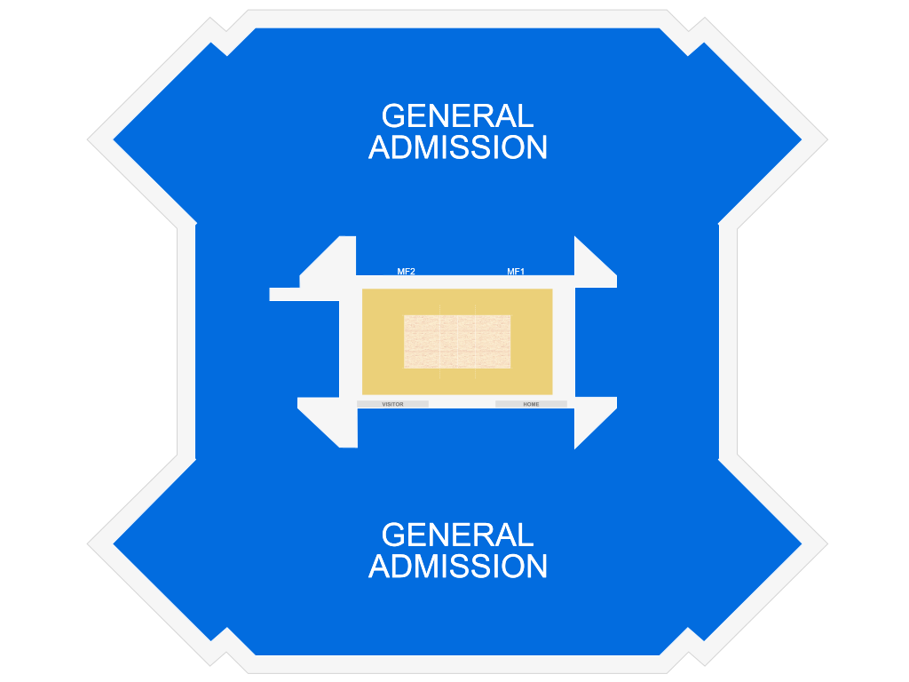 Venue seating chart for NMSU Aggies Volleyball for reference only