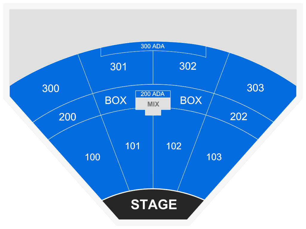 Venue seating chart for Xavi for reference only