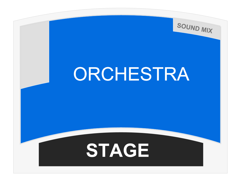 Venue seating chart for Christmas With C.S. Lewis for reference only