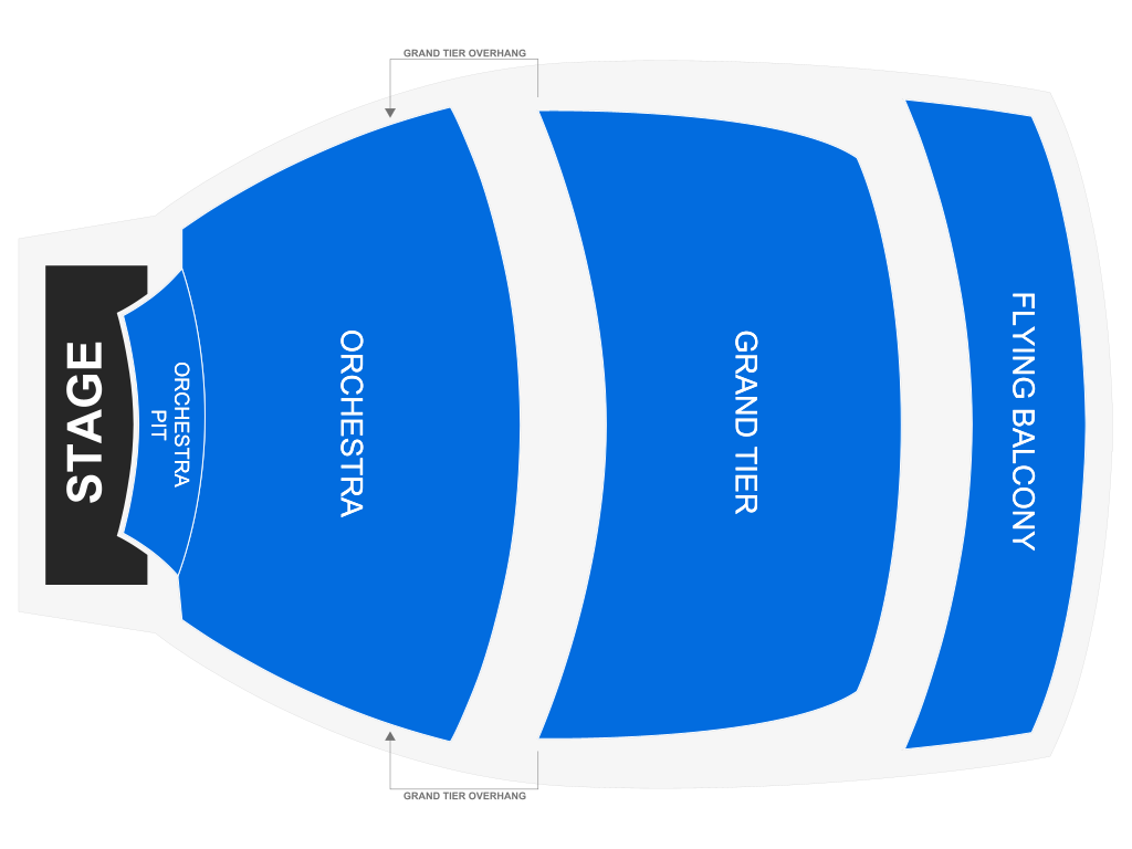 Venue seating chart for Kevin James for reference only
