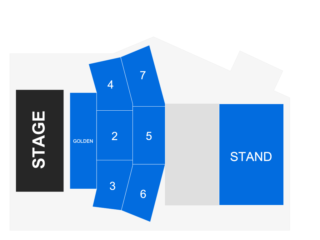 Venue seating chart for Luke Bryan for reference only