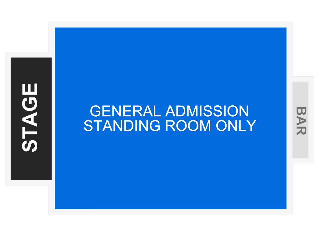 Venue seating chart for Andrés Obregón for reference only