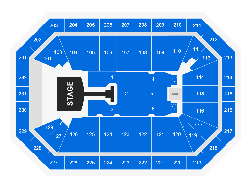 Venue seating chart for Jonas Brothers for reference only