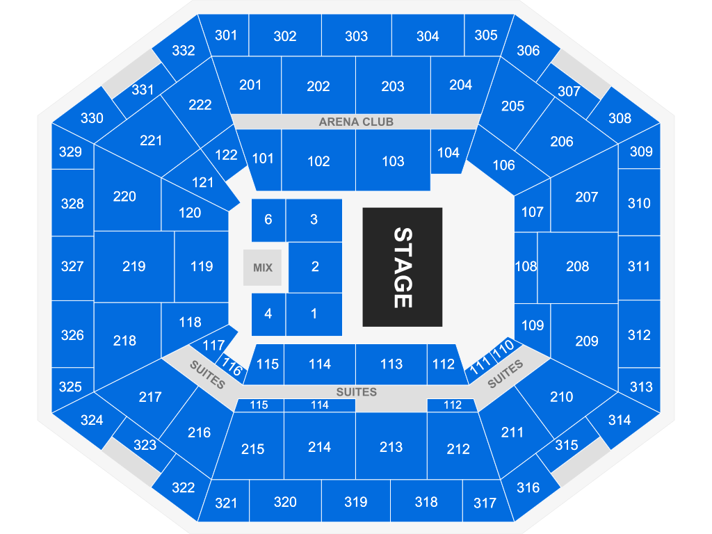 Venue seating chart for Victor Manuelle for reference only