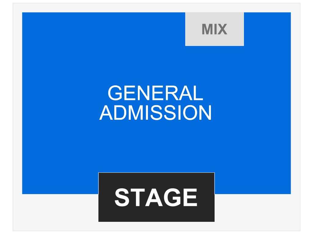 Venue seating chart for The Happening for reference only