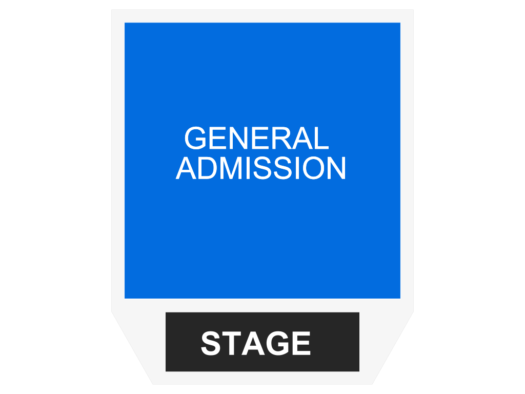 Venue seating chart for Chiodos for reference only