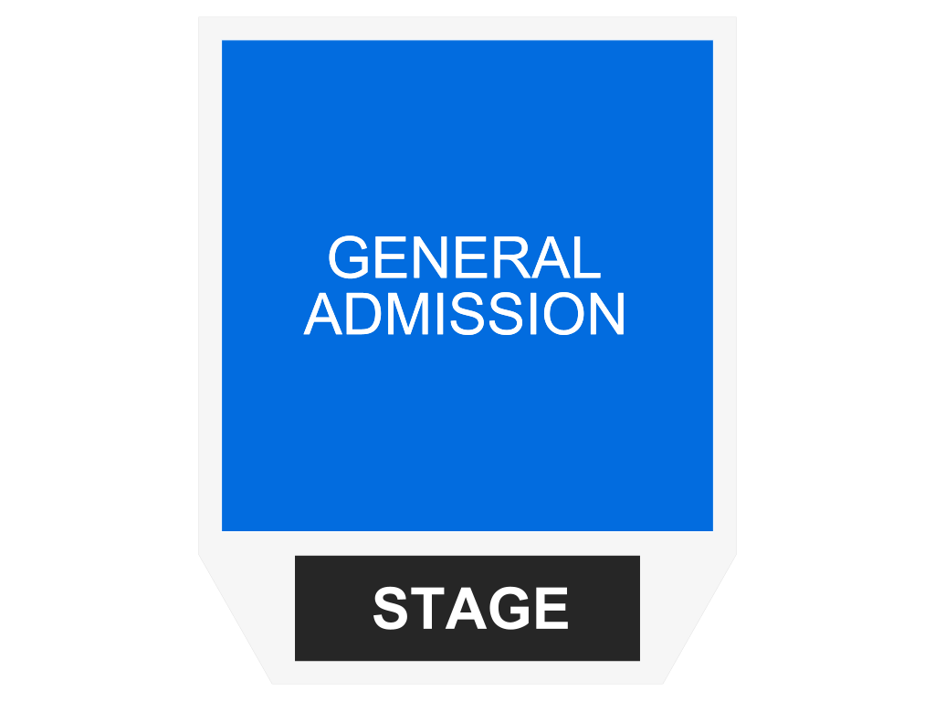 Venue seating chart for Say Anything for reference only