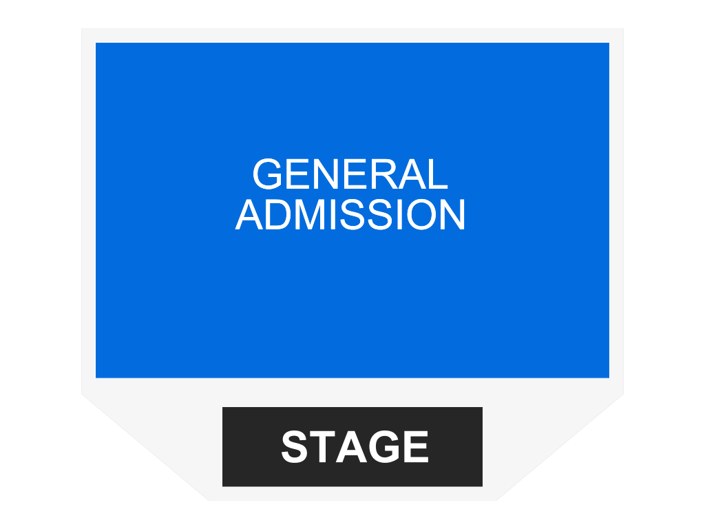 Venue seating chart for The Casualties for reference only