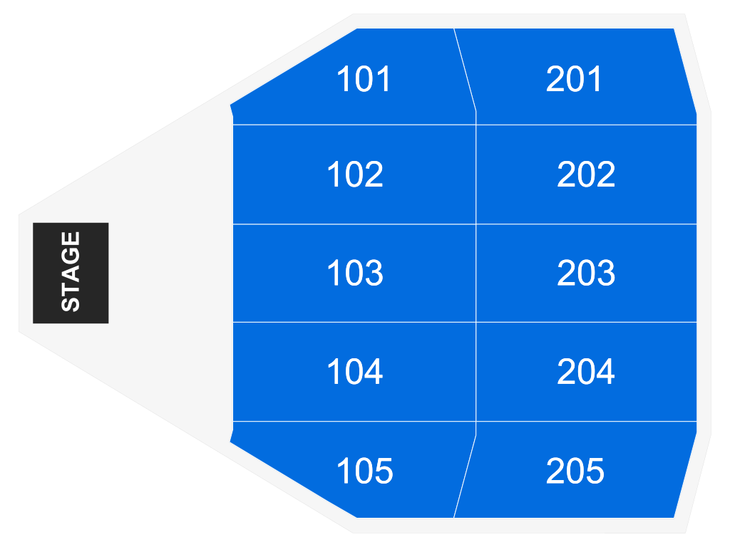Venue seating chart for Aaron Lewis for reference only