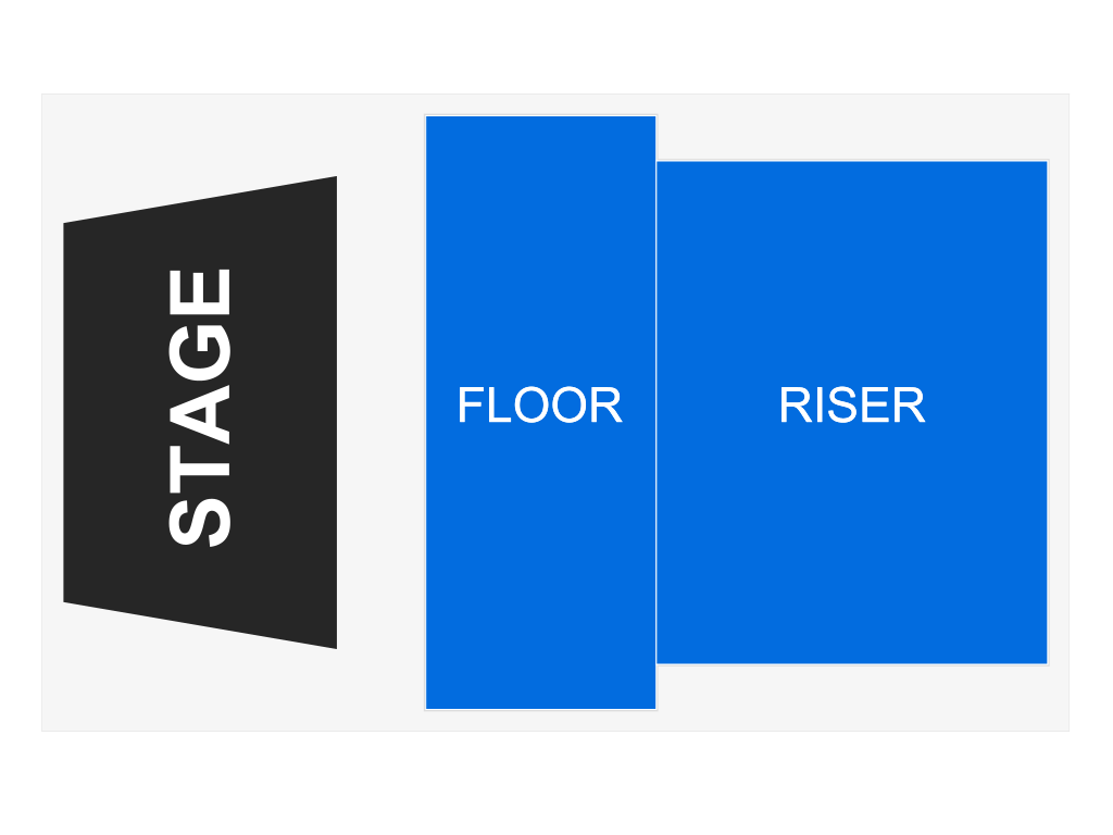 Venue seating chart for Monique Marvez for reference only