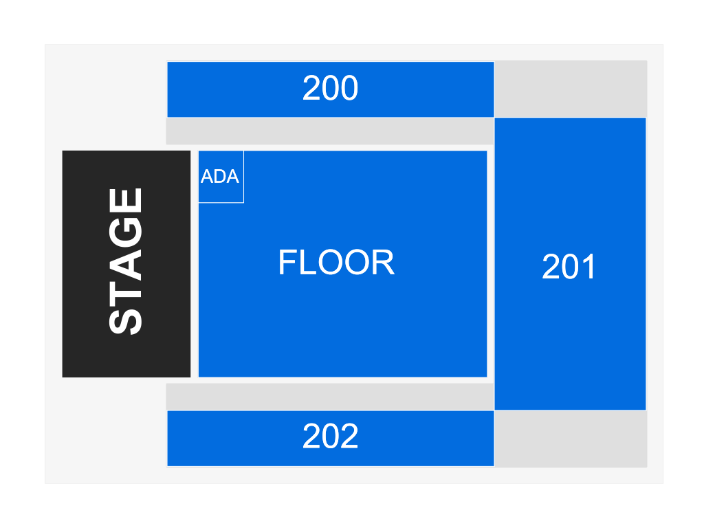 Venue seating chart for Mora for reference only