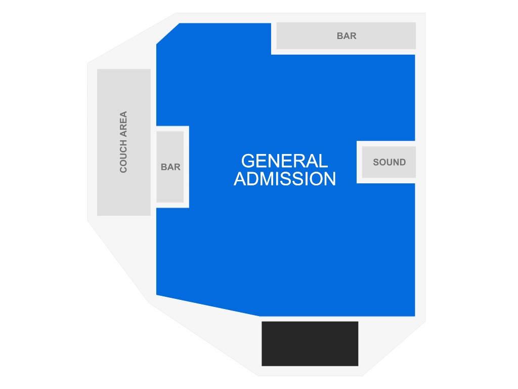 Venue seating chart for D Smoke for reference only