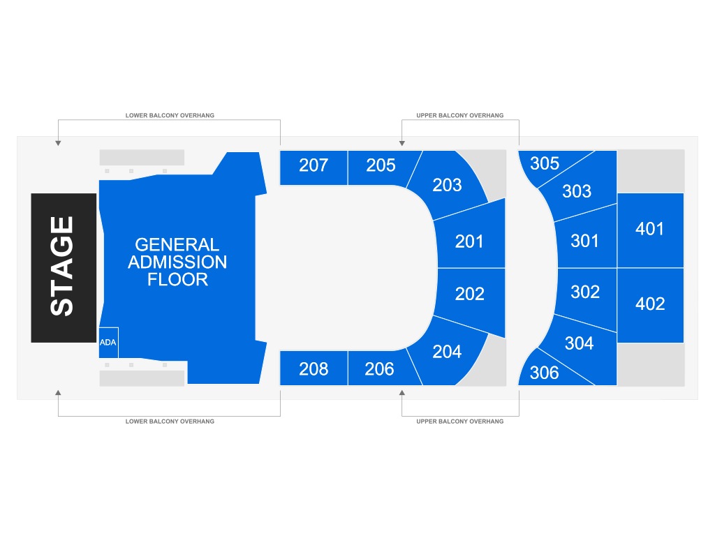 Venue seating chart for That Mexican OT for reference only