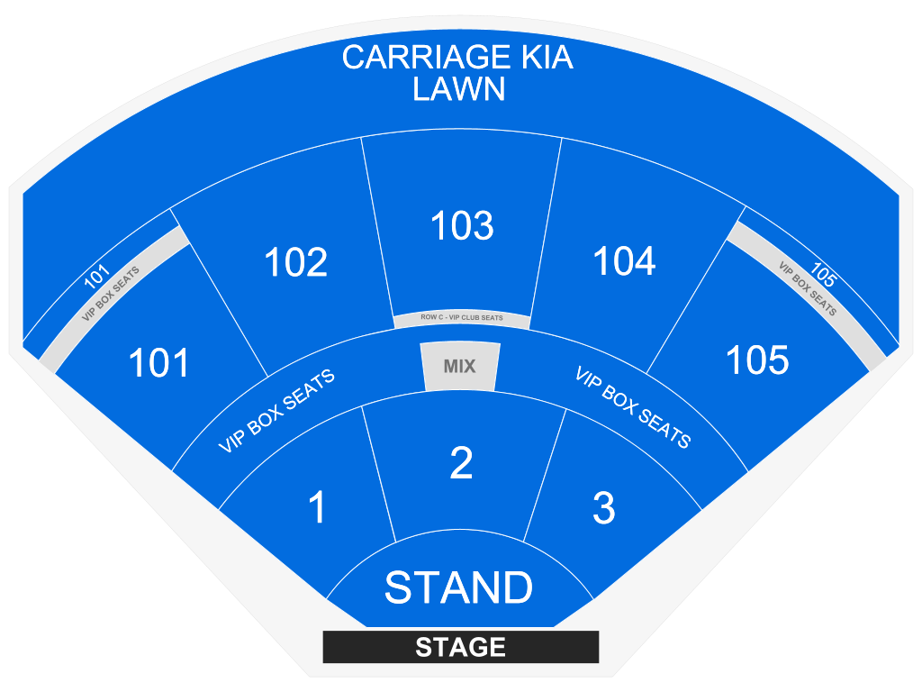 Venue seating chart for Riley Green for reference only