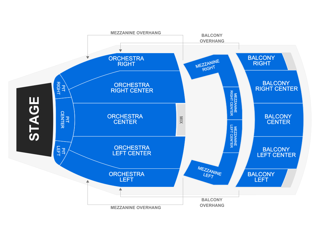 Venue seating chart for Anne Wilson for reference only