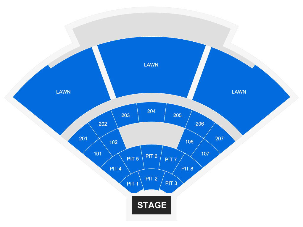 Venue seating chart for S.O.S. Band for reference only