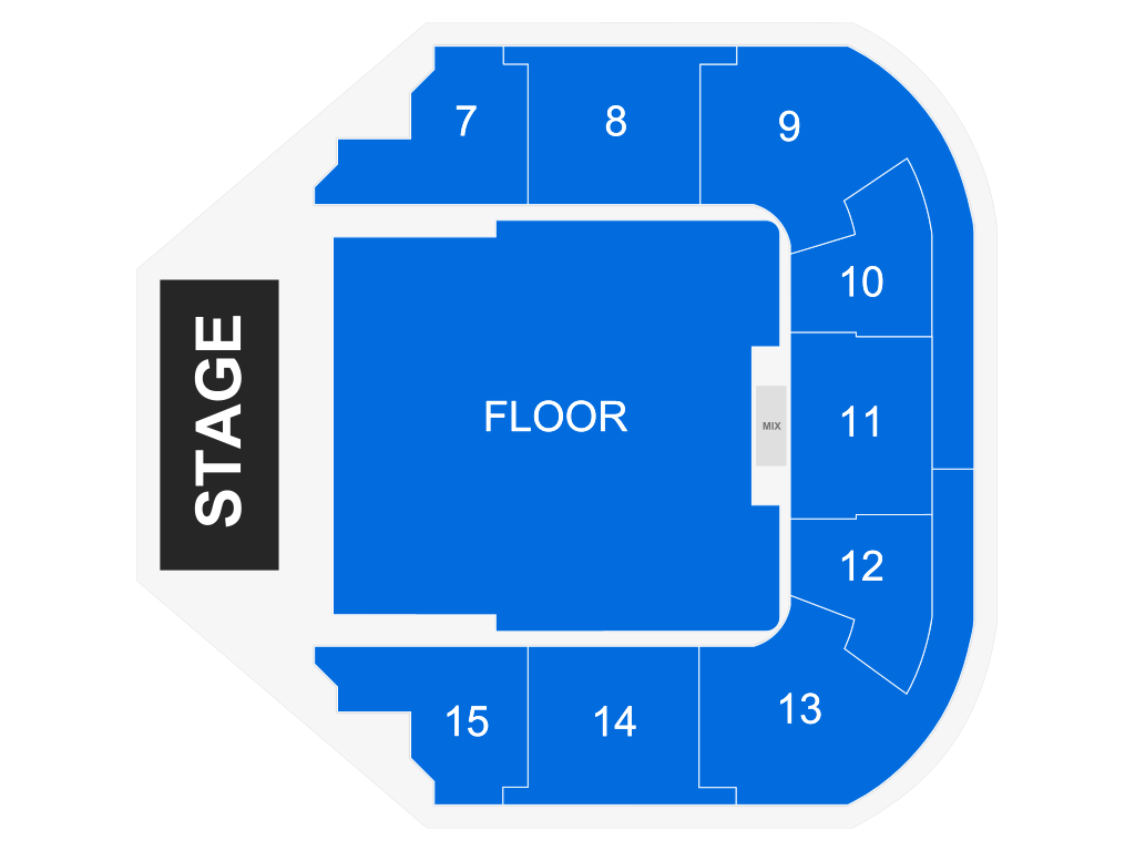 Venue seating chart for When a Woman’s Fed Up for reference only