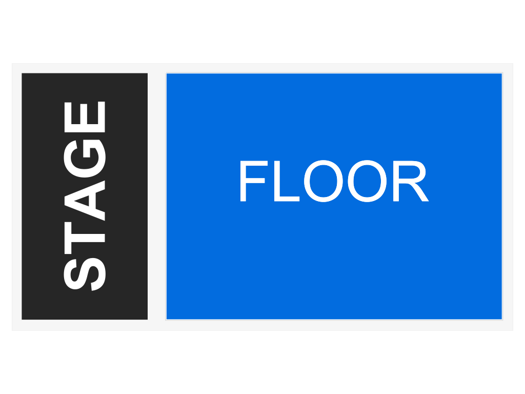 Venue seating chart for Charlie Starr for reference only