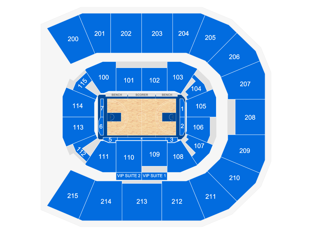Venue seating chart for Georgia State Panthers Mens Basketball for reference only