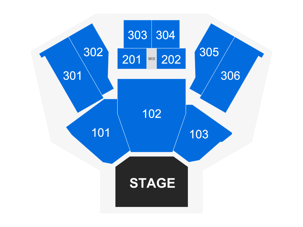 Venue seating chart for Tom Segura for reference only